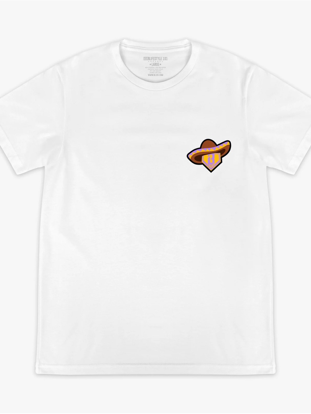 Baseball 101 Taco Established Tee white youth small